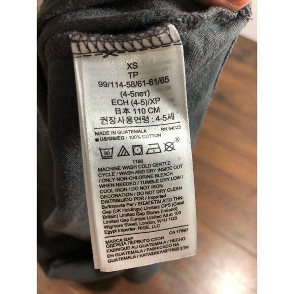 Gap Kids Size XS 4/5 Gray Good Times Ahead T shirt! - Picture 6 of 6
